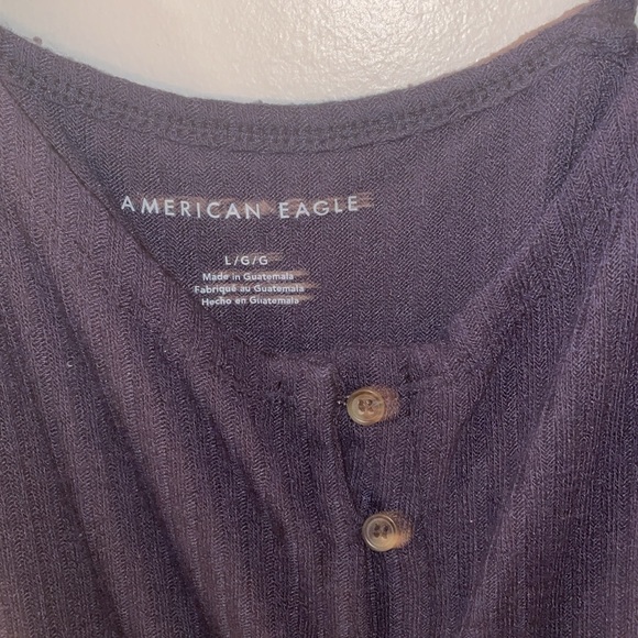 American Eagle Navy Blue Tank Top with Button-up Front - Picture 3 of 8